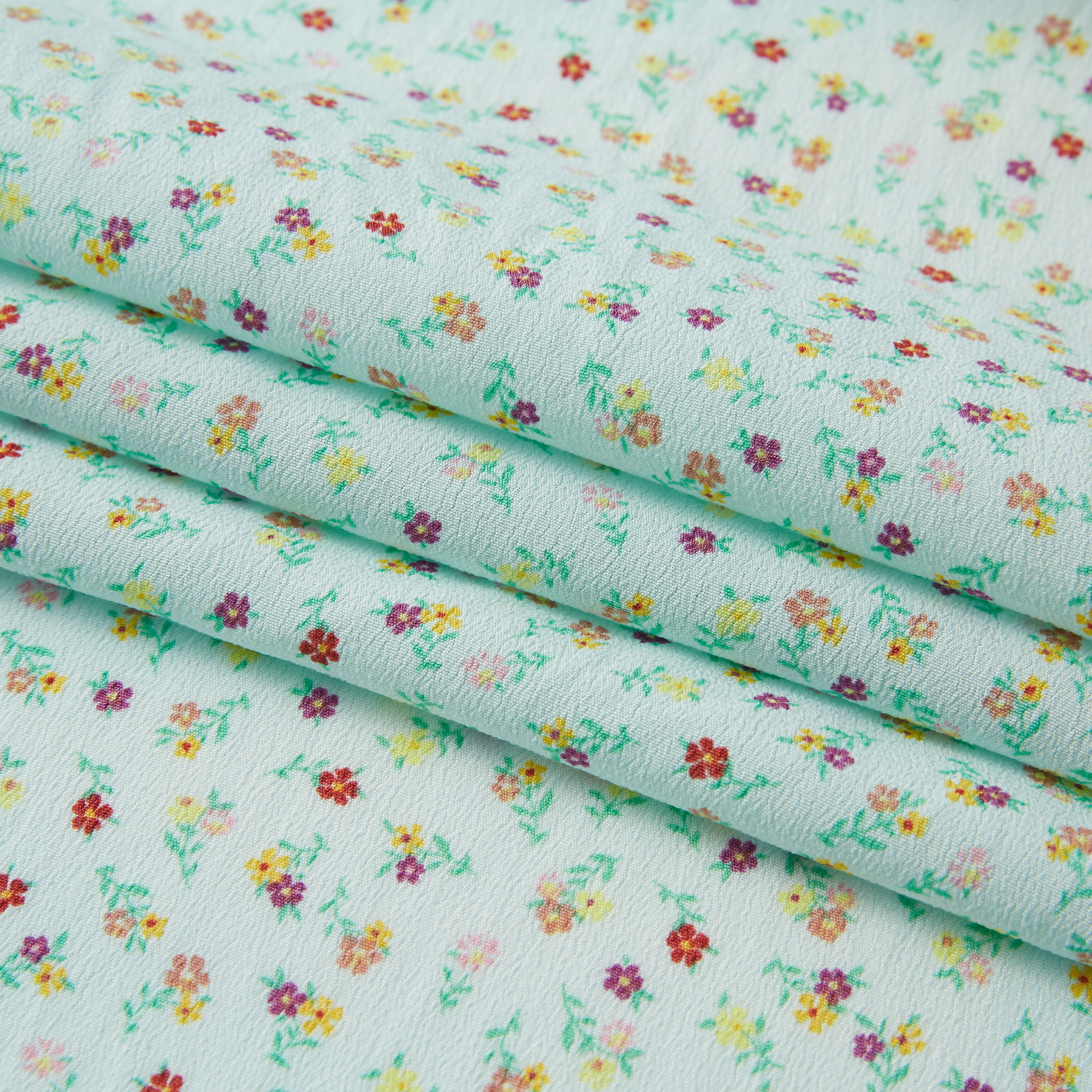 Crêpe imprimé petites fleurs 53% viscose 47% rayonne haut pastoral & tissu classique