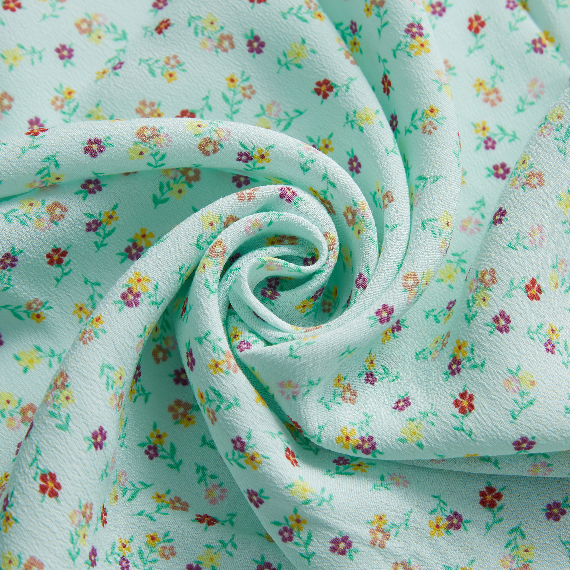 Crêpe imprimé petites fleurs 53% viscose 47% rayonne haut pastoral & tissu classique