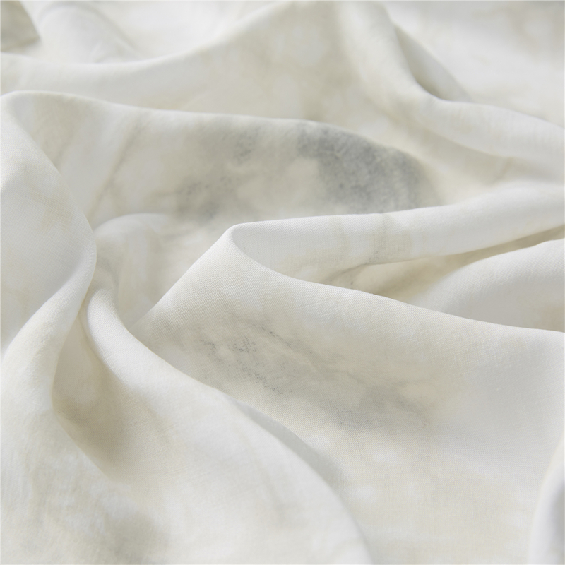 Tissu de rayonne viscose pastorale en popeline de rayonne 100% rayonne blanc imprimé numérique tie-dye